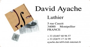 David Ayache, luthier